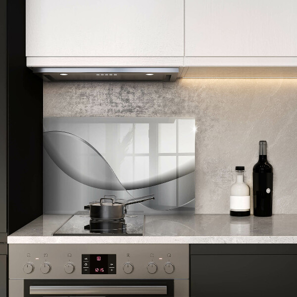 Tabla de cortar de vidrio Diseño de líneas abstractas