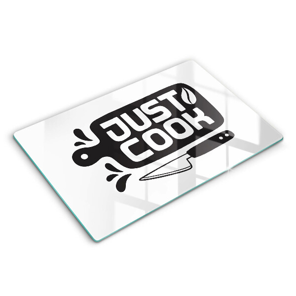 Tabla de cortar de vidrio Just cook