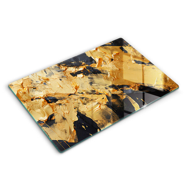 Tabla de cortar de vidrio Textura de pintura elegante
