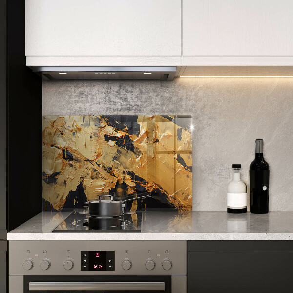 Tabla de cortar de vidrio Textura de pintura elegante