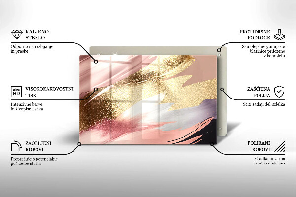 Tabla de cortar de vidrio Manchas pastel