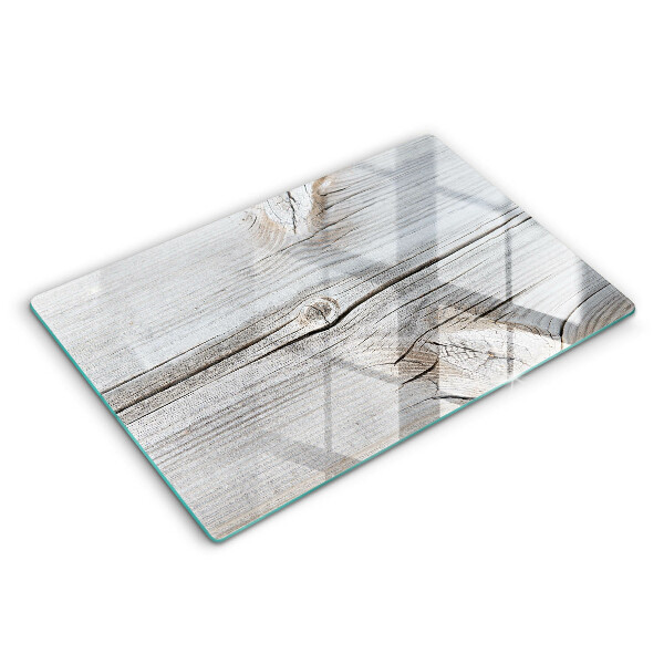 Tabla de cortar de vidrio Estructura de madera brillante