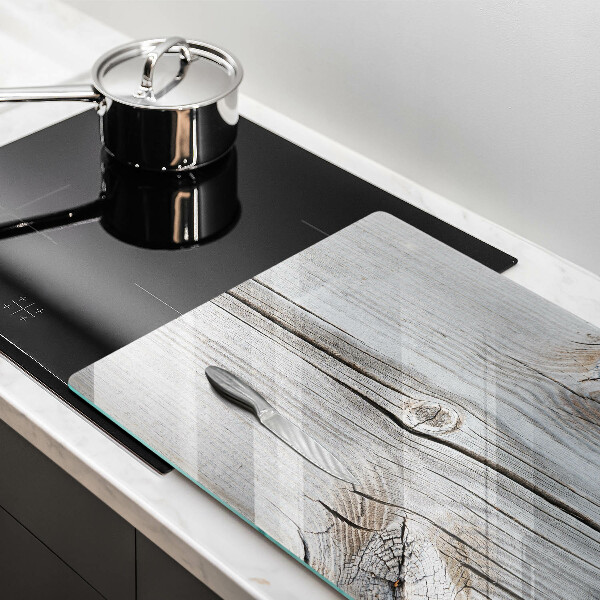 Tabla de cortar de vidrio Estructura de madera brillante