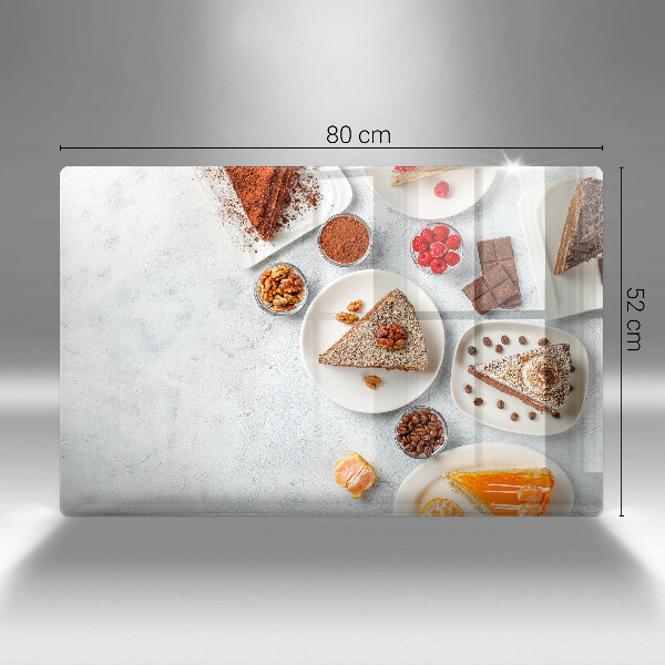 Tabla de cortar de vidrio La dulzura del pastel