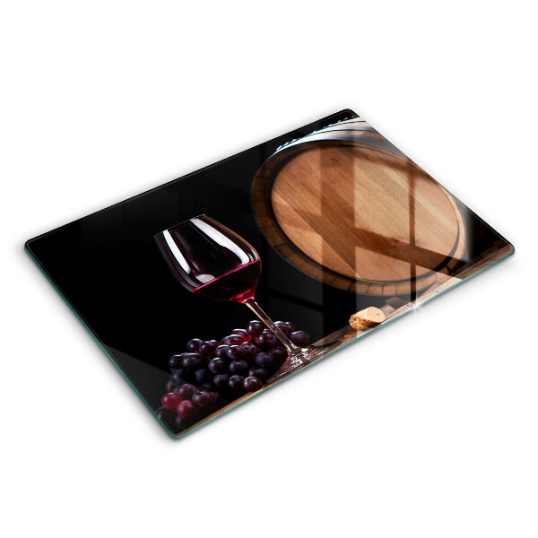 Tabla de cortar de vidrio Copa de vino de barril