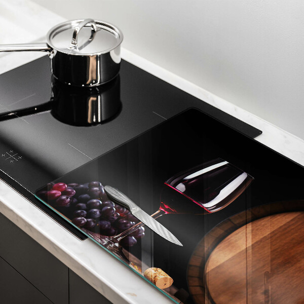 Tabla de cortar de vidrio Copa de vino de barril