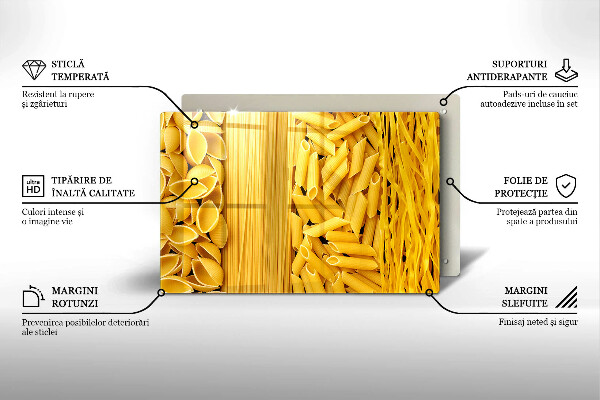 Tabla de cortar de vidrio Pasta