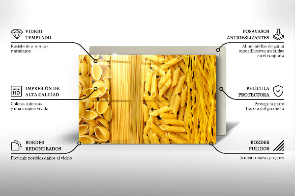 Tabla de cortar de vidrio Pasta