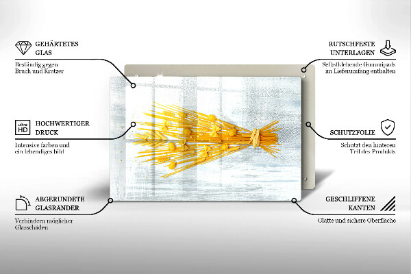 Tabla de cortar de vidrio Pasta