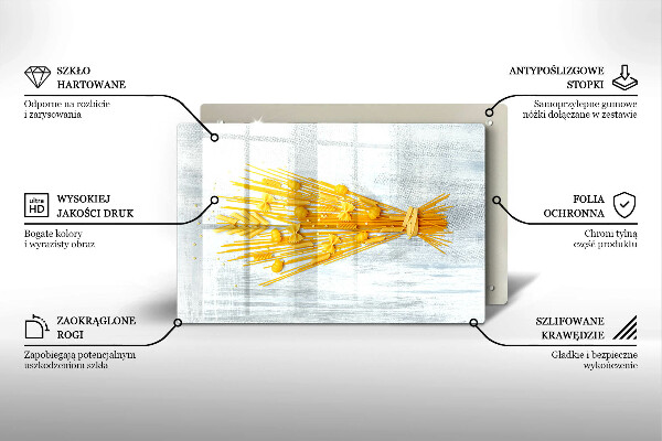 Tabla de cortar de vidrio Pasta