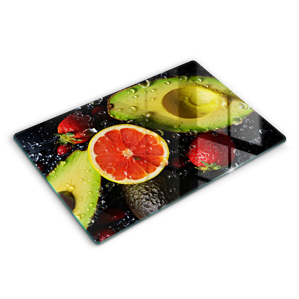 Tabla de cortar de vidrio Frutas y vegetales
