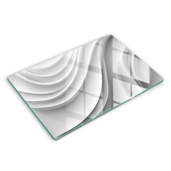 Tabla de cortar de vidrio Líneas geométricas