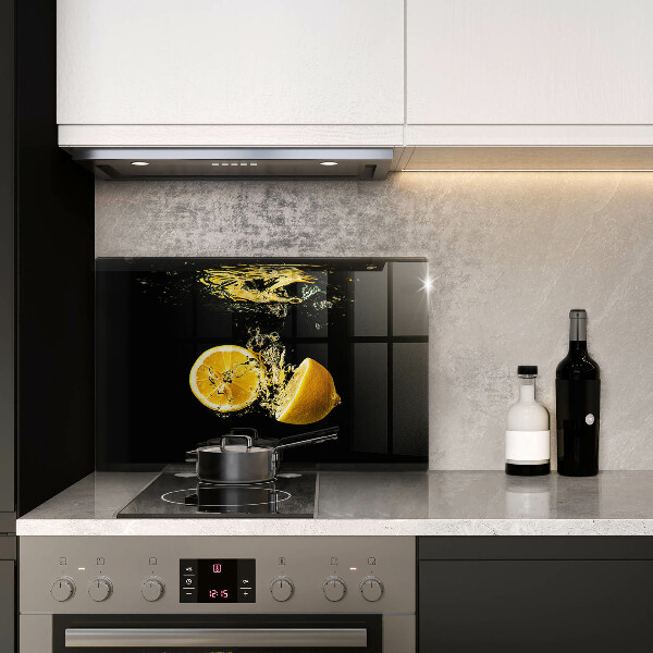 Tabla de cortar de vidrio Fruta jugosa de limón