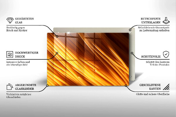 Tabla de cortar de vidrio Pasta de espagueti