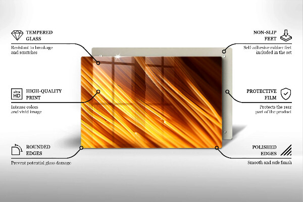 Tabla de cortar de vidrio Pasta de espagueti