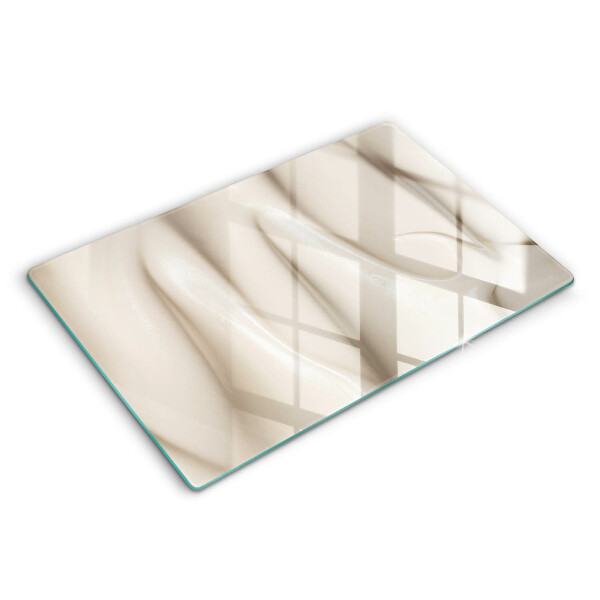 Tabla de cortar de vidrio Helado cremoso