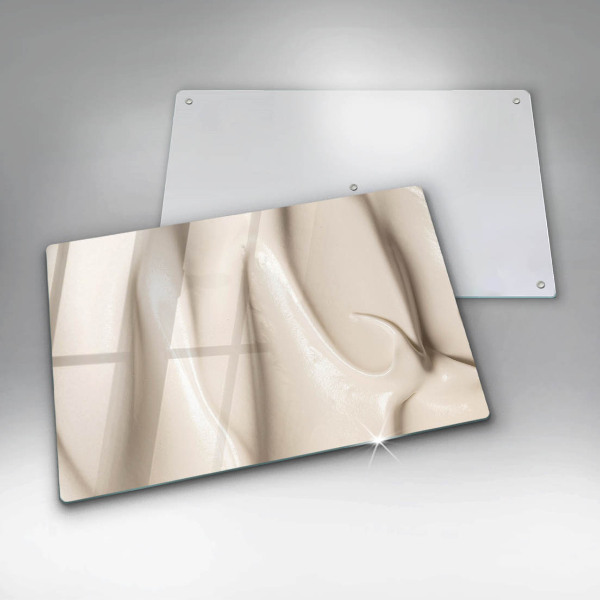 Tabla de cortar de vidrio Helado cremoso