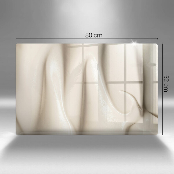 Tabla de cortar de vidrio Helado cremoso