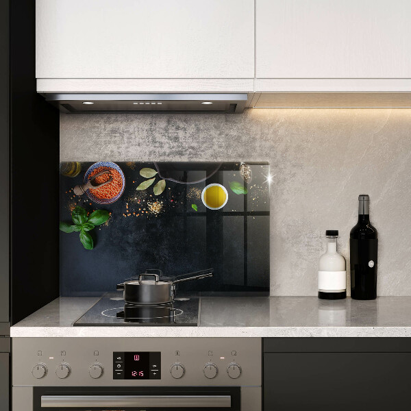 Tabla de cortar de vidrio Tazones de especias