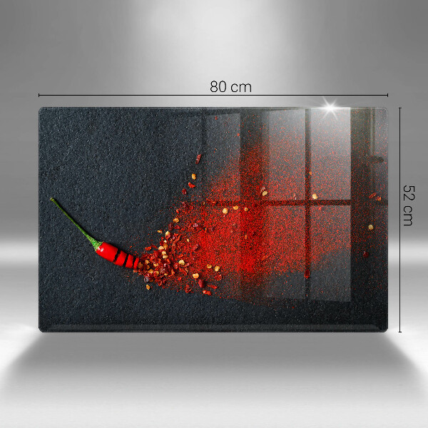 Tabla de cortar de vidrio Pimiento picante