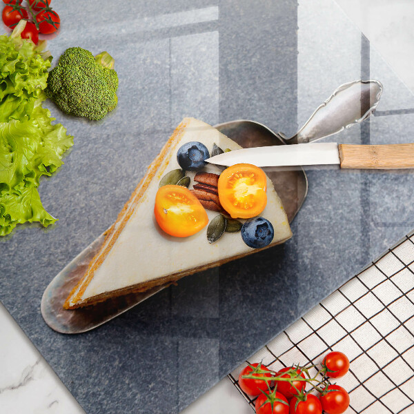 Tabla de cortar de vidrio Pedazo de pastel