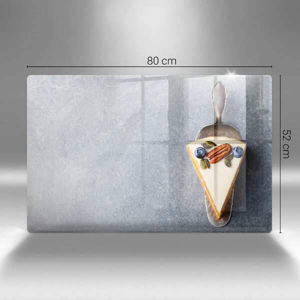 Tabla de cortar de vidrio Pedazo de pastel