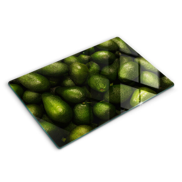 Tabla de cortar de vidrio Fruta de aguacate