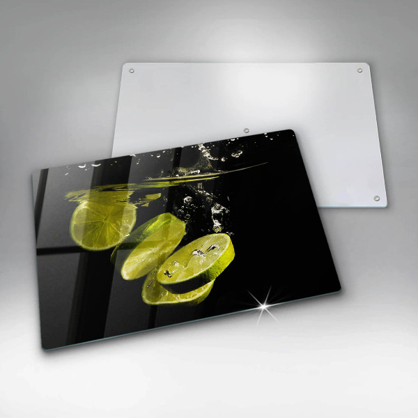 Tabla de cortar de vidrio Limas en agua