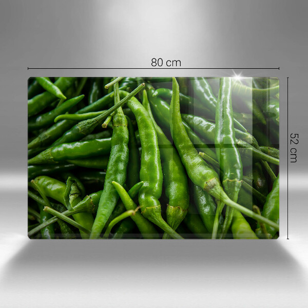 Tabla de cortar de vidrio Vainas de guisantes
