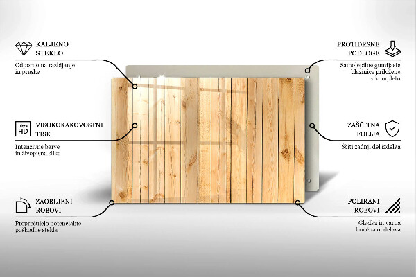 Tabla de cortar de vidrio Tablas de madera delicadas