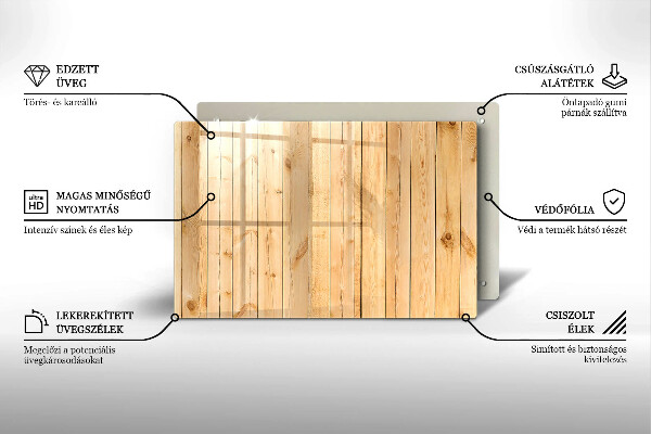 Tabla de cortar de vidrio Tablas de madera delicadas