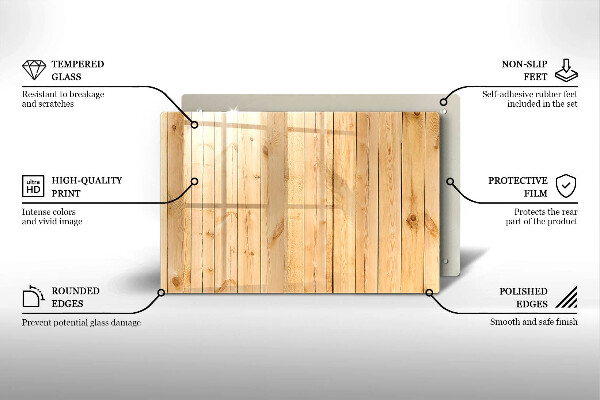 Tabla de cortar de vidrio Tablas de madera delicadas