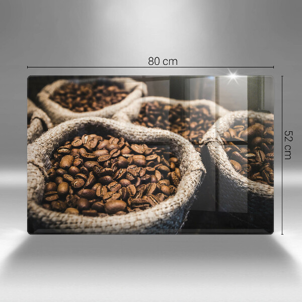 Tabla de cortar de vidrio Bolsas de granos de café