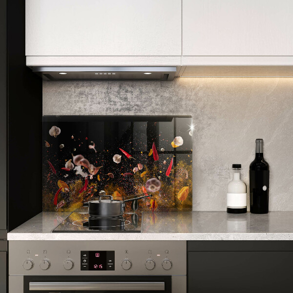 Tabla de cortar de vidrio Especias picantes