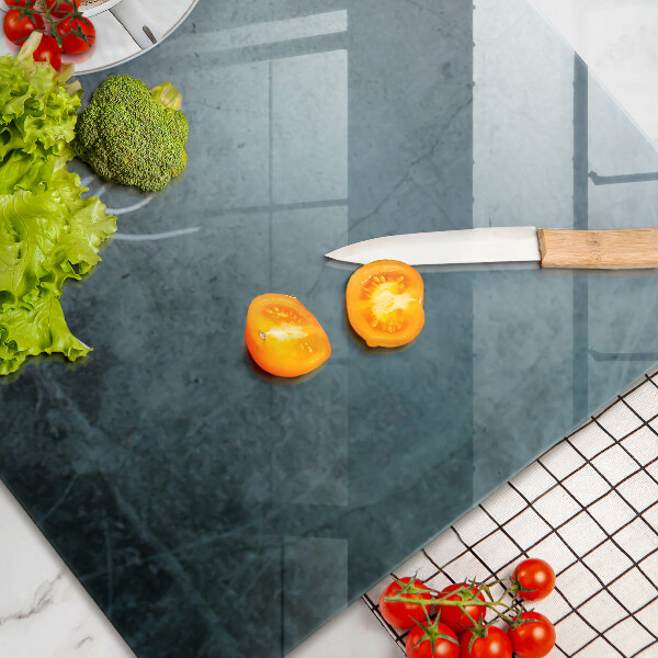 Tabla de cortar de vidrio Granos de café y taza