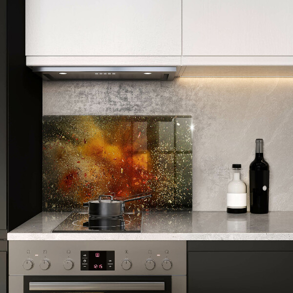 Tabla de cortar de vidrio Especias coloridas