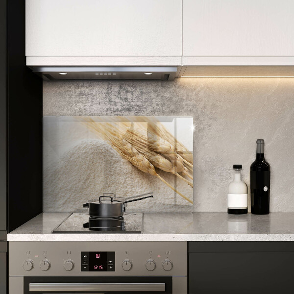 Tabla de cortar de vidrio Harina y espigas de grano