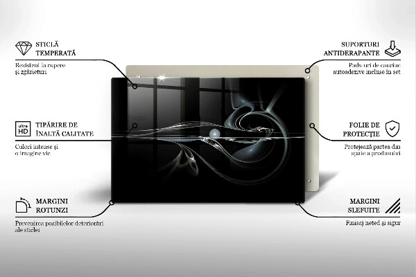 Tabla de cortar de vidrio Abstracción moderna