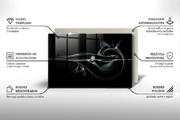Tabla de cortar de vidrio Abstracción moderna