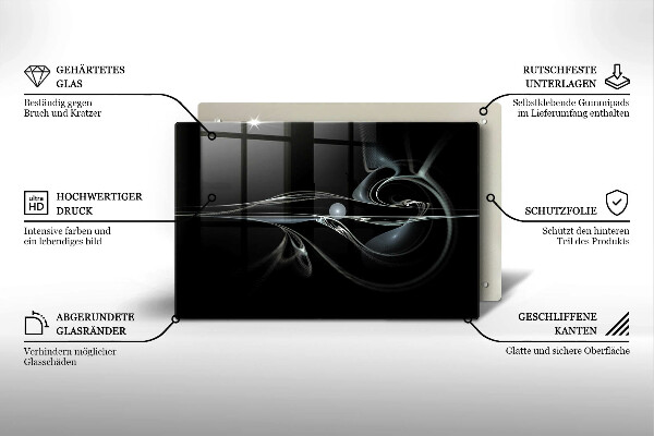 Tabla de cortar de vidrio Abstracción moderna