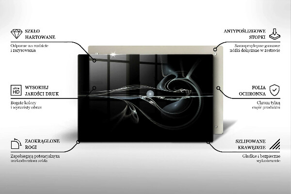 Tabla de cortar de vidrio Abstracción moderna