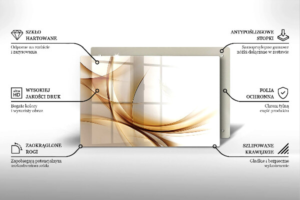 Tabla de cortar de vidrio Formas abstractas