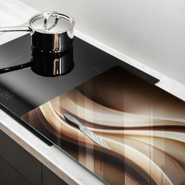 Tabla de cortar de vidrio Líneas suaves de abstracción