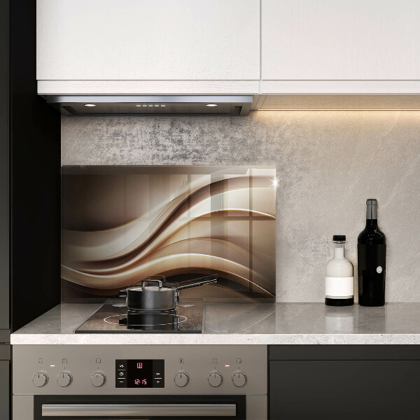 Tabla de cortar de vidrio Líneas suaves de abstracción