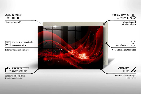 Tabla de cortar de vidrio Abstracción moderna