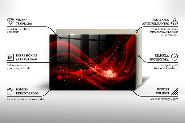 Tabla de cortar de vidrio Abstracción moderna