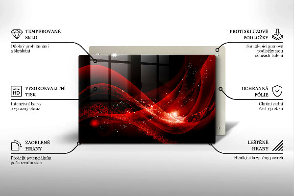 Tabla de cortar de vidrio Abstracción moderna