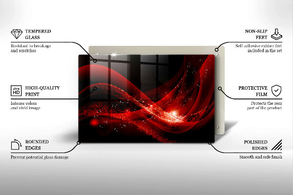 Tabla de cortar de vidrio Abstracción moderna