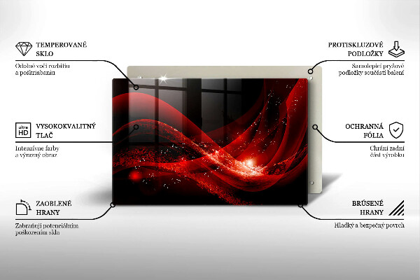 Tabla de cortar de vidrio Abstracción moderna