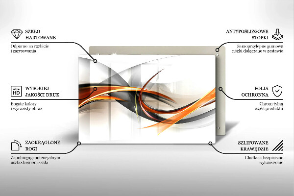 Tabla de cortar de vidrio Formas modernas